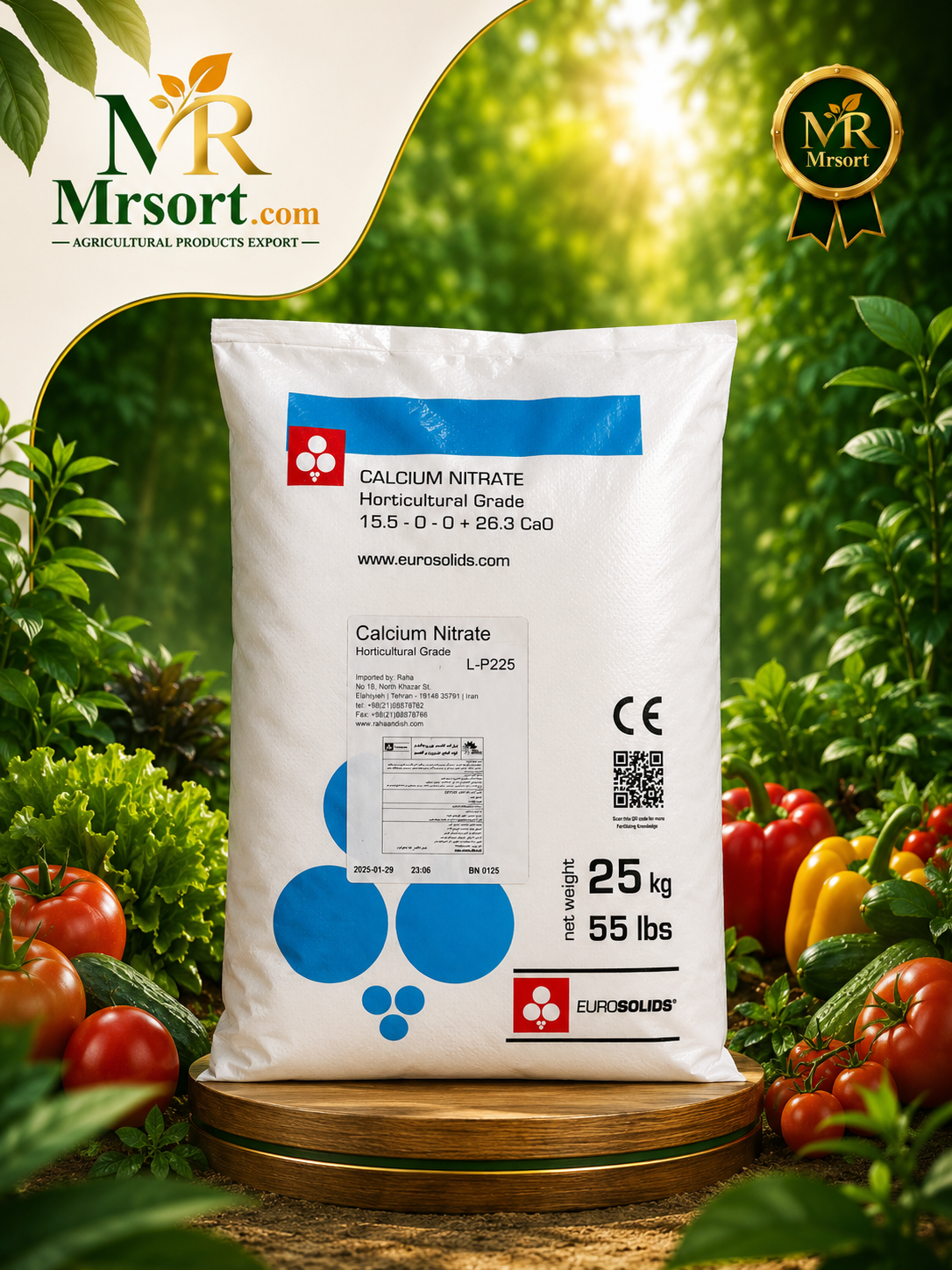 کود نیترات کلسیم یوروسالیدز (Calcium Nitrate)