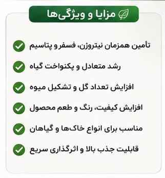 کود سه بیست با عناصر ریز مغذی LAXAMEN NPK 20-20-20 + TE - Image 4