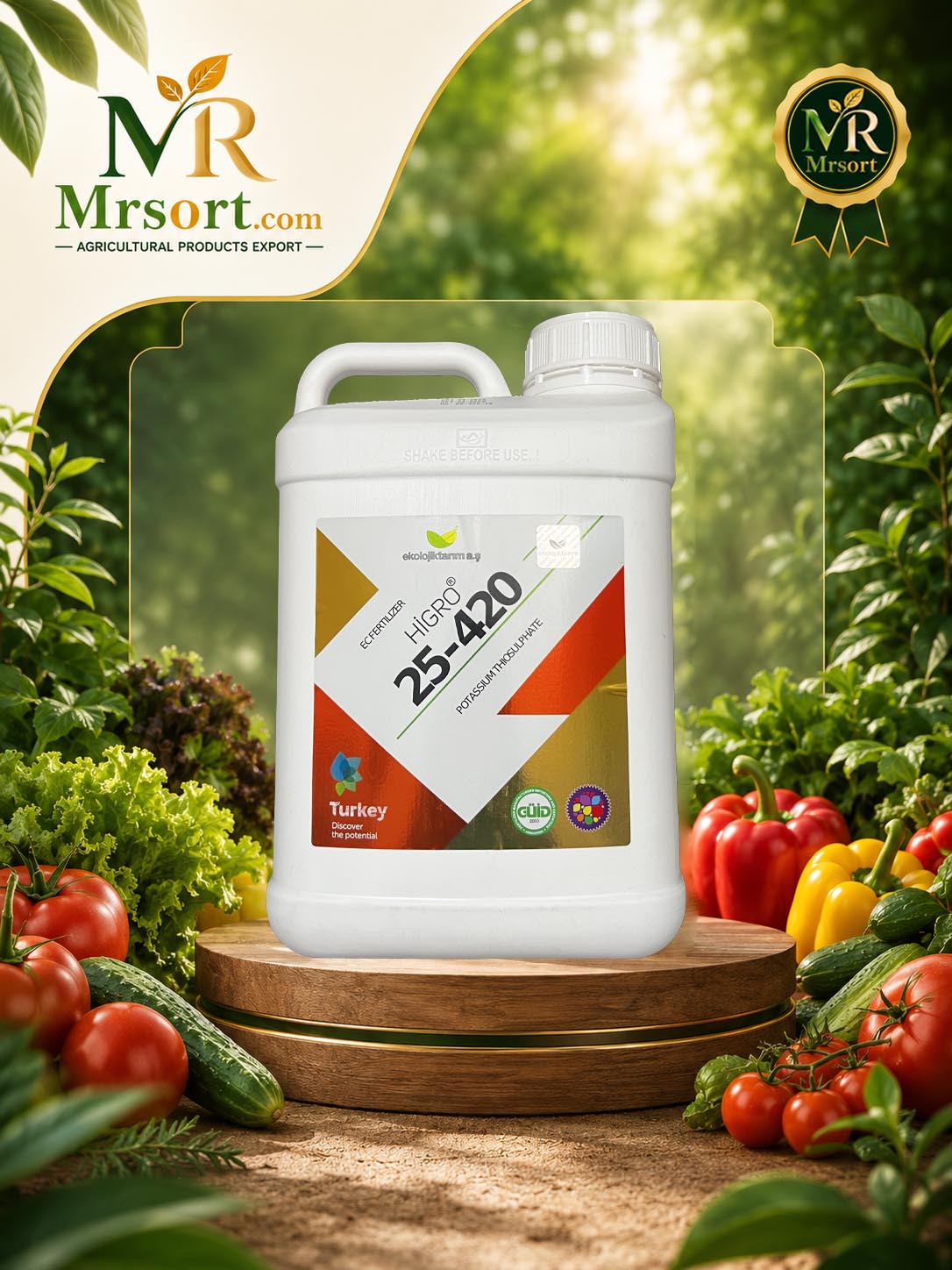 کود تیوسولفات پتاسیم هیگرو 25-420 (HiGRO 25-420) – 5 لیتری